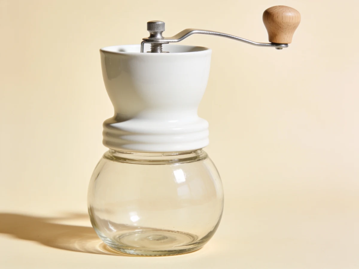 Clear Base Grinder — White / clear
